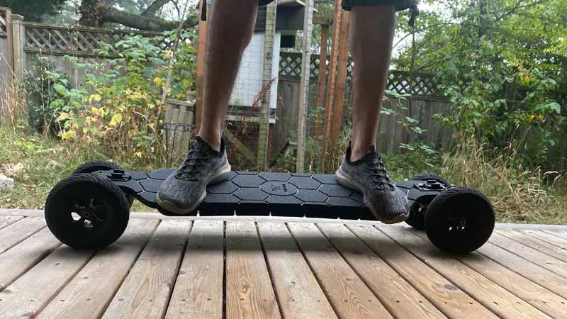 WowGo At2 with man standing on it