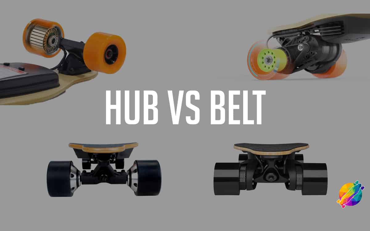 sit Minister airplane Hub vs Belt – Which is better for Electric Skateboards? – E-Skateboarder